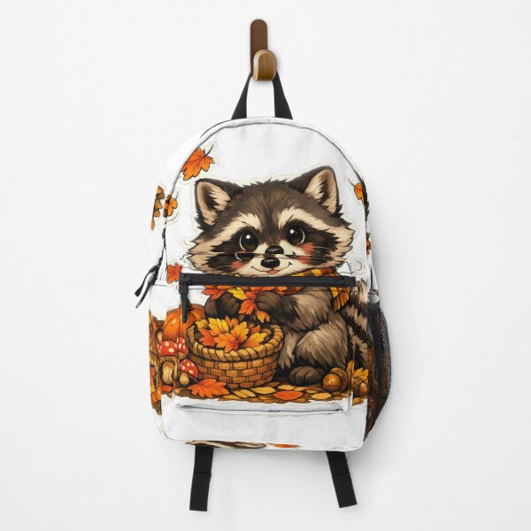 Item preview, Cozy Autumn Raccoon Sticker designed and sold by ANNART1602.