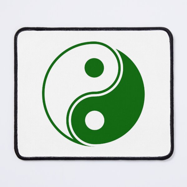 Item preview, Dark Green Yin Yang Taoism Balance Symbol designed and sold by pattern-archive.