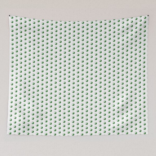 Item preview, Dark Green Yin Yang Taoism Balance Symbol designed and sold by pattern-archive.
