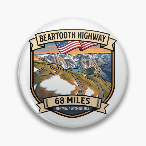 Item preview, Beartooth Highway Montana Mountain Road designed and sold by enzoade.