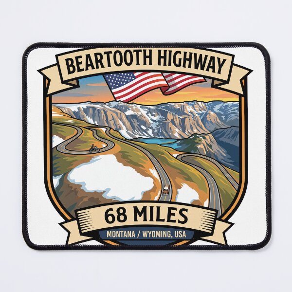 Item preview, Beartooth Highway Montana Mountain Road designed and sold by enzoade.