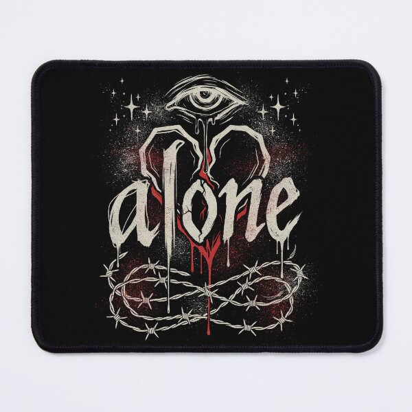 Item preview, Alone Emo Gift for Goth and Horror Aesthetic Fans designed and sold by Say It With Ink.