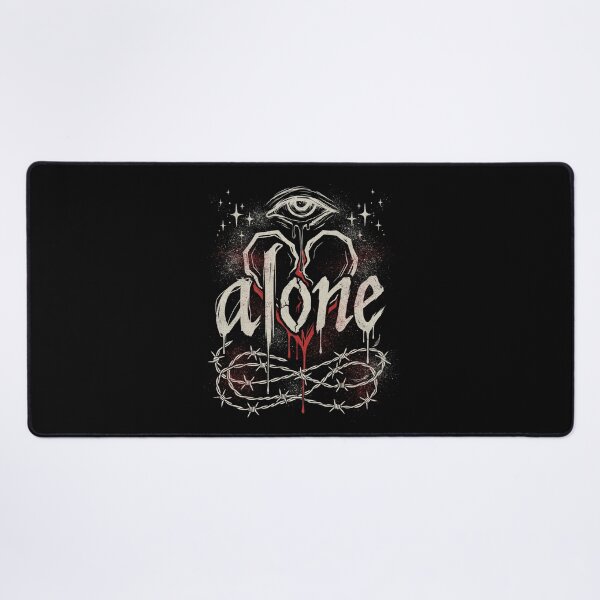 Item preview, Alone Emo Gift for Goth and Horror Aesthetic Fans designed and sold by Say It With Ink.