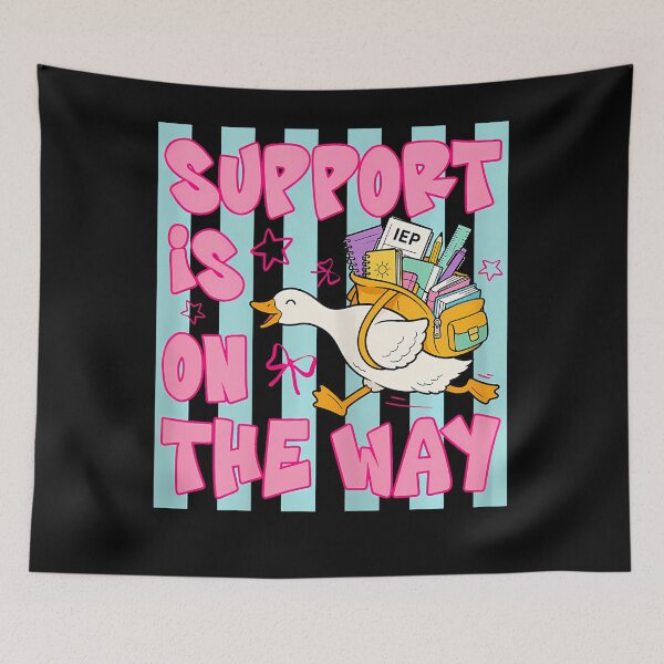 Item preview, Support Is On The Way Funny School Goose Sped Teacher designed and sold by ripgoatclothing.