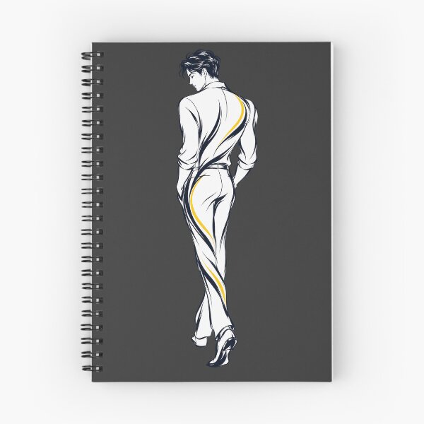 Item preview, Elegant Black, White and Gold Man Silhouette Line Art designed and sold by PrintGo26.