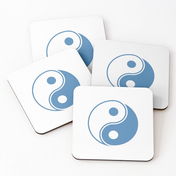 Item preview, Steel Blue Yin Yang Taoism Balance Symbol designed and sold by pattern-archive.