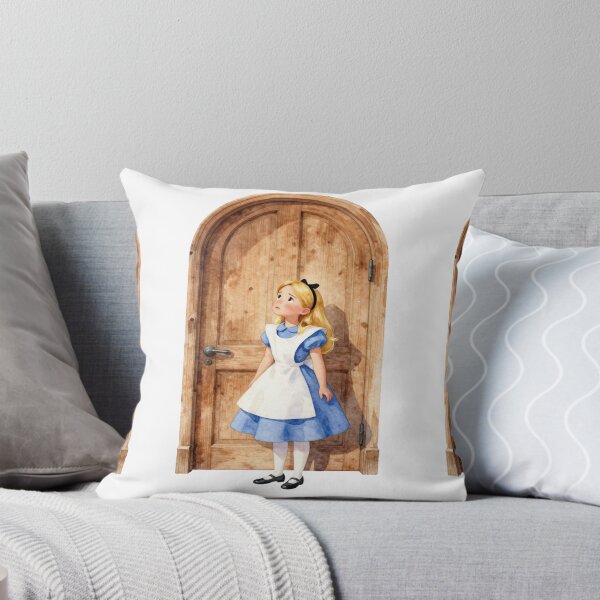Item preview, Alice at the Wooden Door Watercolor Alice in Wonderland Art designed and sold by WildArtIT.