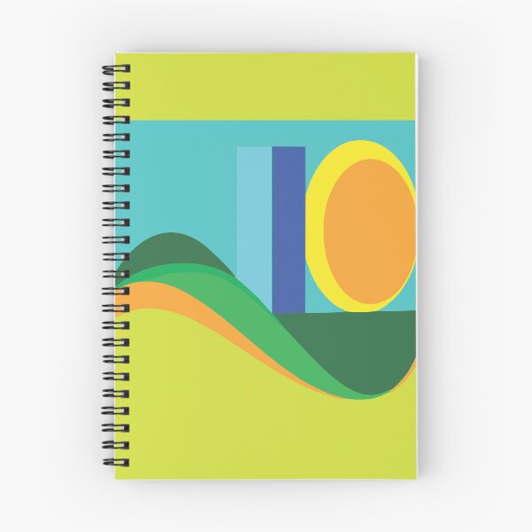 Item preview,  Geometric Sunset with Layered Color Waves and Bold Shapes" designed and sold by Johnnies.