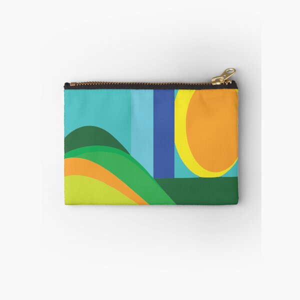 Item preview,  Geometric Sunset with Layered Color Waves and Bold Shapes" designed and sold by Johnnies.