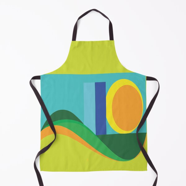 Item preview,  Geometric Sunset with Layered Color Waves and Bold Shapes" designed and sold by Johnnies.