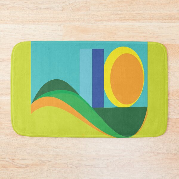Item preview,  Geometric Sunset with Layered Color Waves and Bold Shapes" designed and sold by Johnnies.