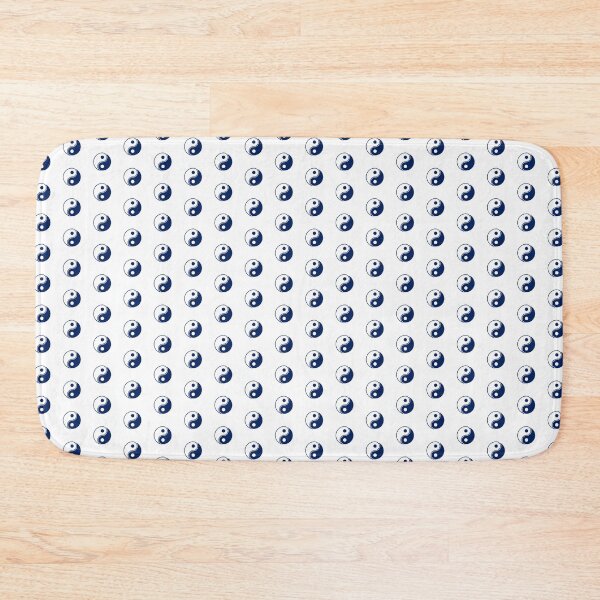 Item preview, Navy Blue Yin Yang Taoism Balance Symbol designed and sold by pattern-archive.