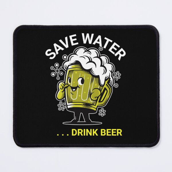 Item preview, Save Water Drink Beer Funny designed and sold by BejcarGraphics.