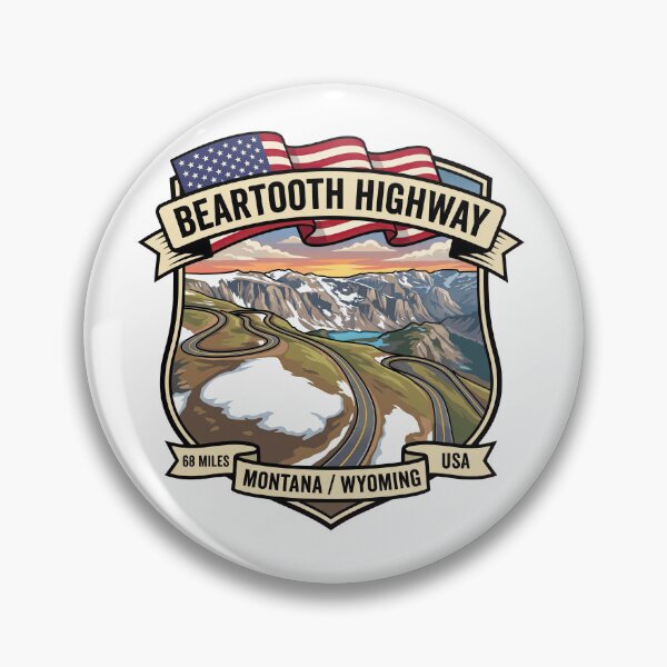 Item preview, Beartooth Highway Montana Wyoming Scenic Route designed and sold by enzoade.