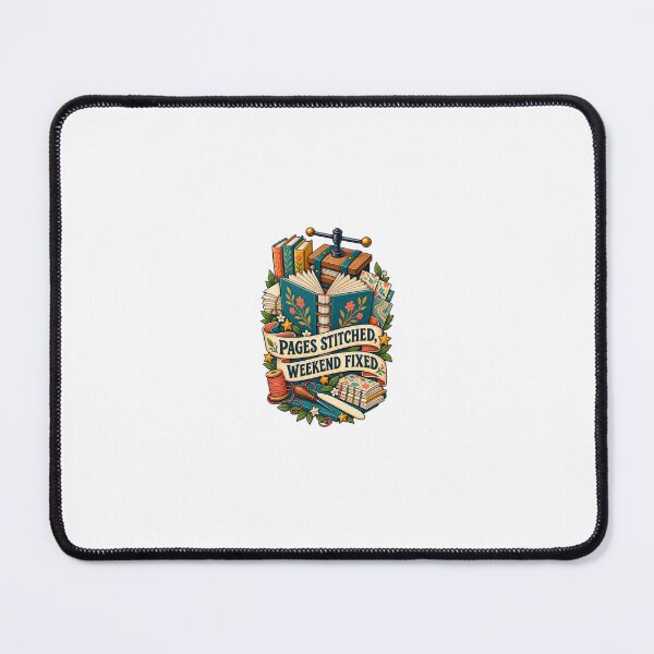 Item preview, Pages Stitched Weekend Fixed Bookbinding Craft Art designed and sold by CheerfulNest.