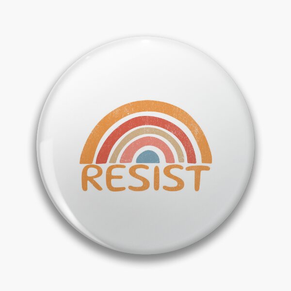 Item preview, Retro Vintage Rainbow Resist Protest designed and sold by drchzak.