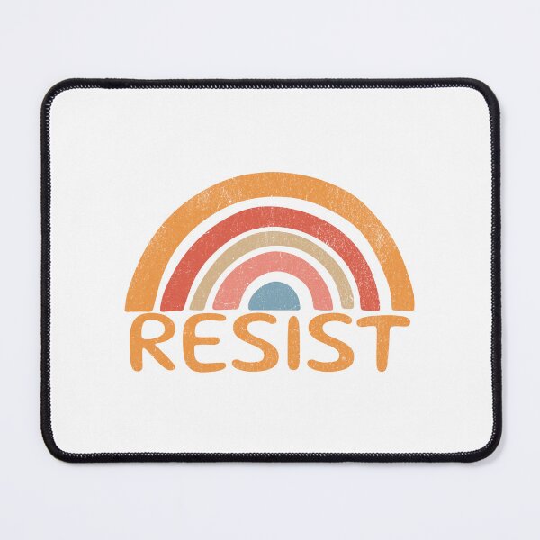 Item preview, Retro Vintage Rainbow Resist Protest designed and sold by drchzak.