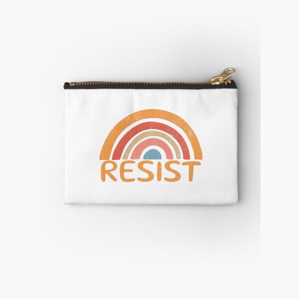 Item preview, Retro Vintage Rainbow Resist Protest designed and sold by drchzak.