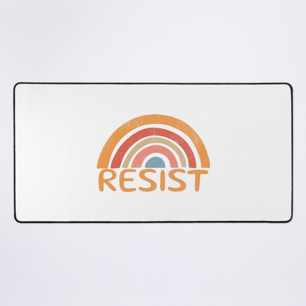 Item preview, Retro Vintage Rainbow Resist Protest designed and sold by drchzak.