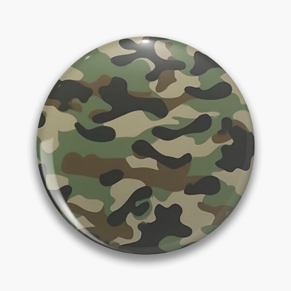 Item preview, Woodland Camo Pattern Classic Green Brown Military Camouflage designed and sold by Nine Lives Studio.