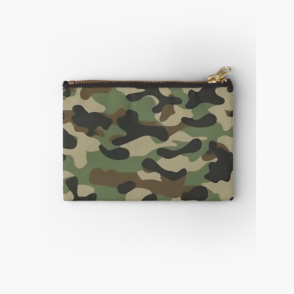 Item preview, Woodland Camo Pattern Classic Green Brown Military Camouflage designed and sold by Nine Lives Studio.