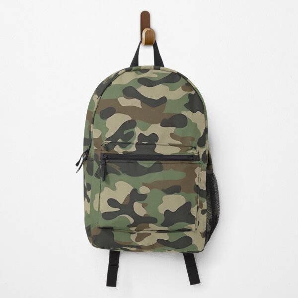 Item preview, Woodland Camo Pattern Classic Green Brown Military Camouflage designed and sold by Yoruhara.