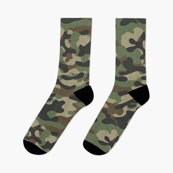 Item preview, Woodland Camo Pattern Classic Green Brown Military Camouflage designed and sold by Nine Lives Studio.
