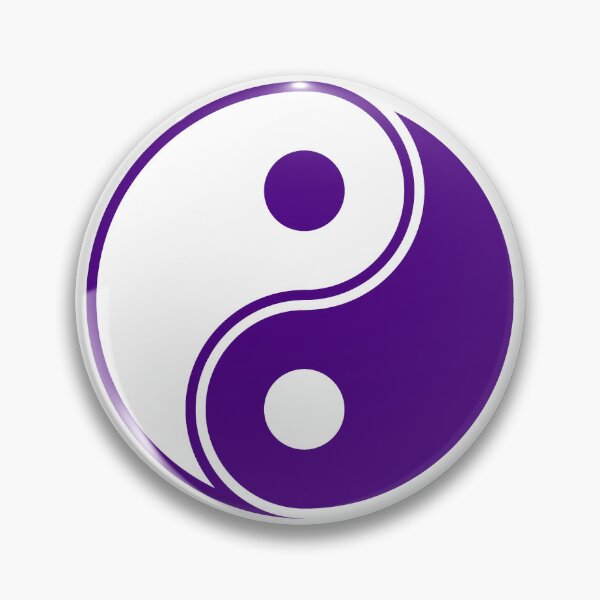 Item preview, Dark Purple Yin Yang Taoism Balance Symbol designed and sold by pattern-archive.