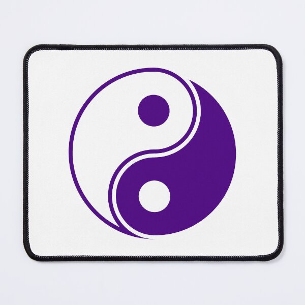 Item preview, Dark Purple Yin Yang Taoism Balance Symbol designed and sold by pattern-archive.