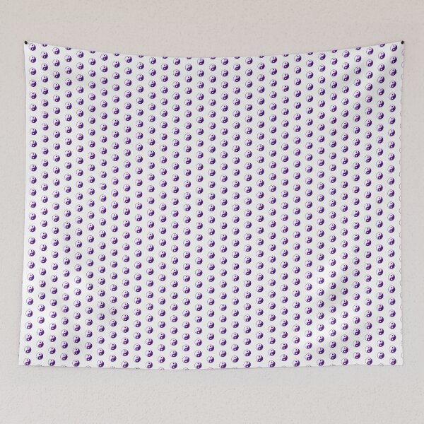 Item preview, Dark Purple Yin Yang Taoism Balance Symbol designed and sold by pattern-archive.