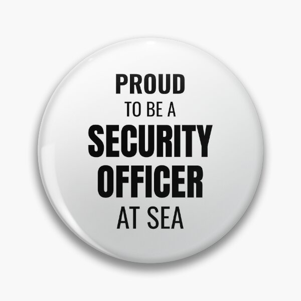 Item preview, Proud to be a Security Officer at Sea (Black) designed and sold by ShipCrewNation.