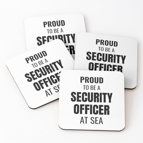 Item preview, Proud to be a Security Officer at Sea (Black) designed and sold by ShipCrewNation.