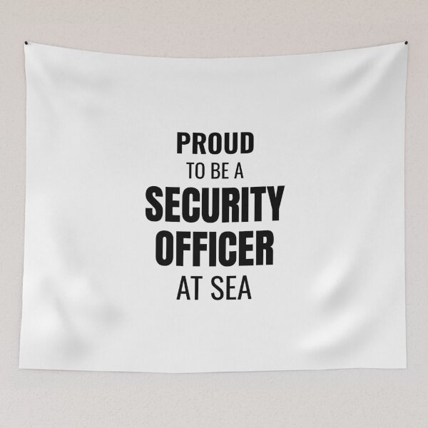 Item preview, Proud to be a Security Officer at Sea (Black) designed and sold by ShipCrewNation.