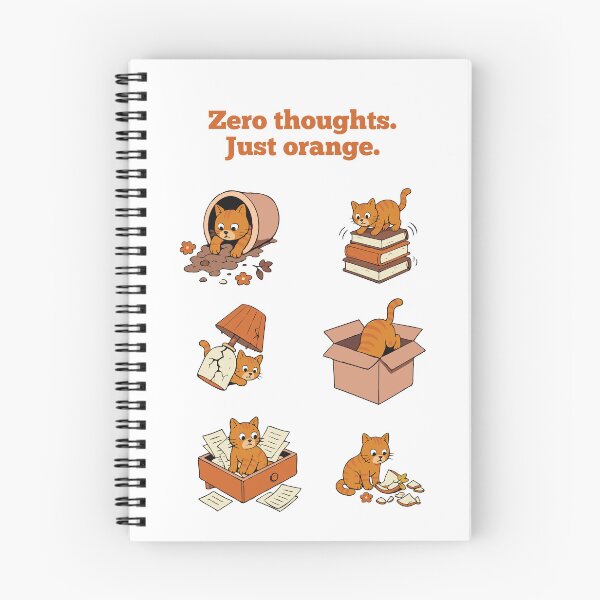 Item preview, Brainless Kitten Pack: Zero thoughts. Just Orange Ginger Cat designed and sold by RedStreamStudio.