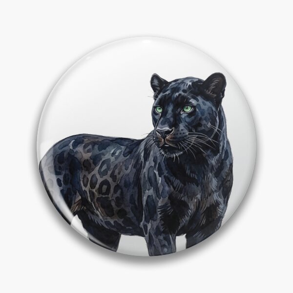 Item preview, water color black panther sticker designed and sold by Stickers void.