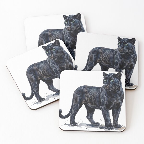 Item preview, water color black panther sticker designed and sold by Stickers void.
