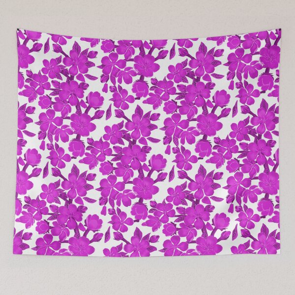 Item preview, Cherry Blossom Hot Pink  Floral designed and sold by altastudio.