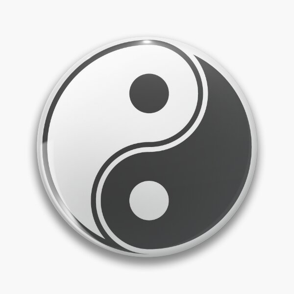 Item preview, Dark Gray Yin Yang Taoism Balance Symbol designed and sold by pattern-archive.