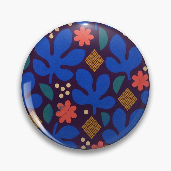 Item preview, Cobalt Fig Paper Garden Pattern designed and sold by aihrgdesign.