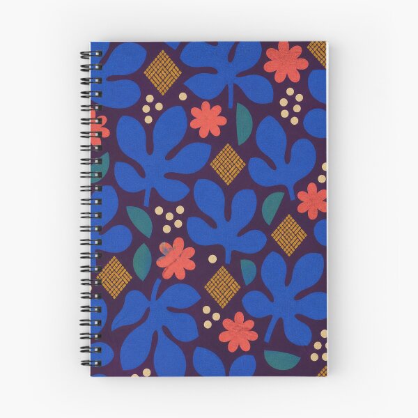 Item preview, Cobalt Fig Paper Garden Pattern designed and sold by aihrgdesign.