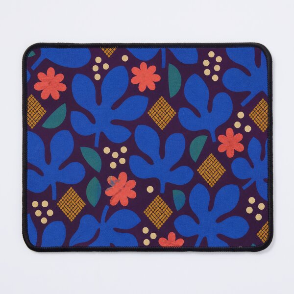 Item preview, Cobalt Fig Paper Garden Pattern designed and sold by aihrgdesign.