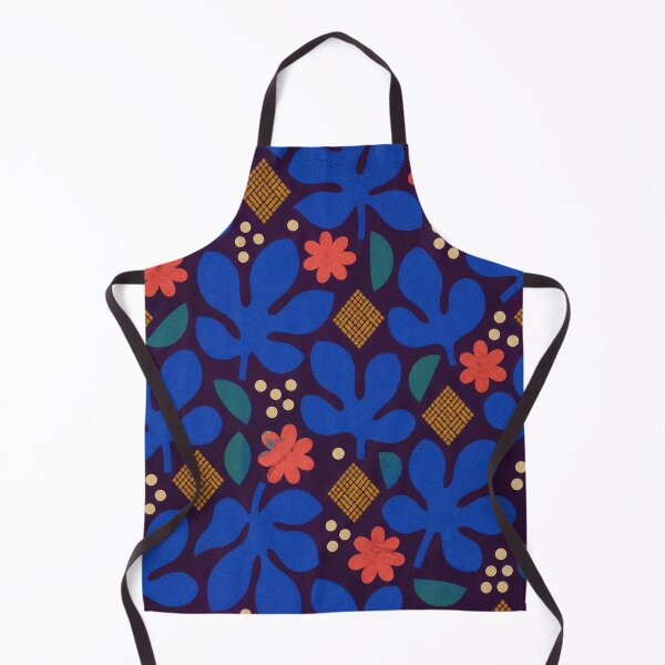Item preview, Cobalt Fig Paper Garden Pattern designed and sold by aihrgdesign.