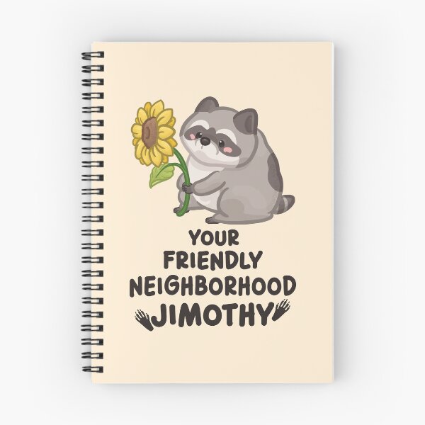 Item preview, Your Friendly Neighborhood Jimothy Raccoon Dark Font Version designed and sold by Khotekmei.
