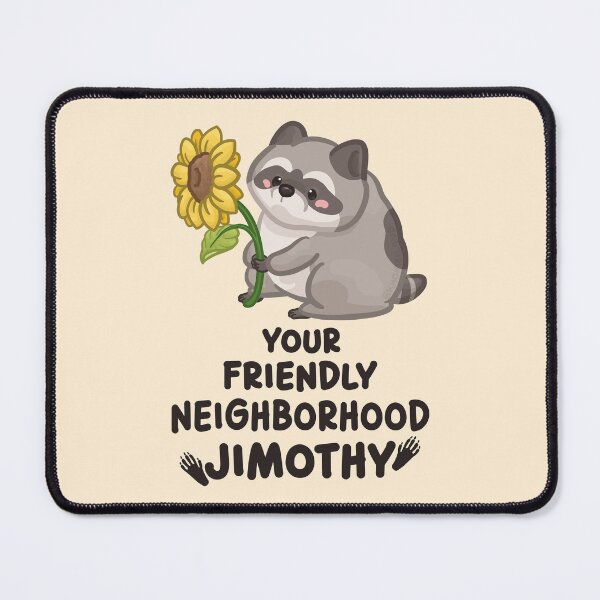 Item preview, Your Friendly Neighborhood Jimothy Raccoon Dark Font Version designed and sold by Khotekmei.