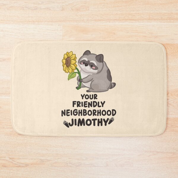 Item preview, Your Friendly Neighborhood Jimothy Raccoon Dark Font Version designed and sold by Khotekmei.