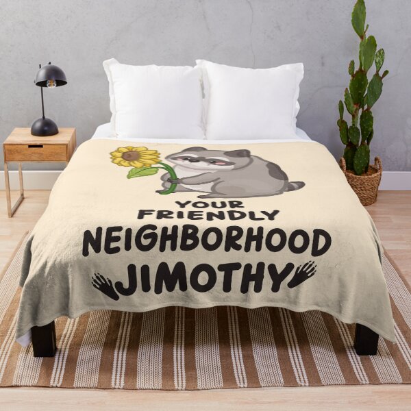Item preview, Your Friendly Neighborhood Jimothy Raccoon Dark Font Version designed and sold by Khotekmei.