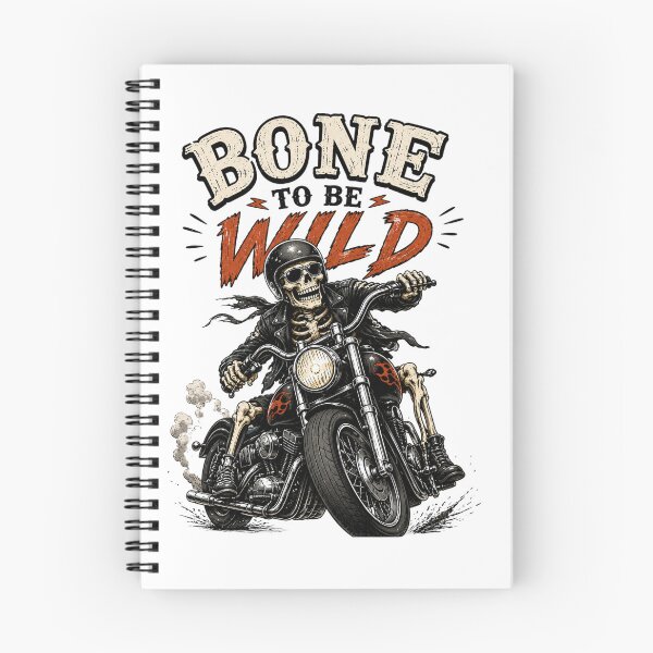 Item preview, Bone to Be Wild Biker Graphic designed and sold by Side Quest Co..