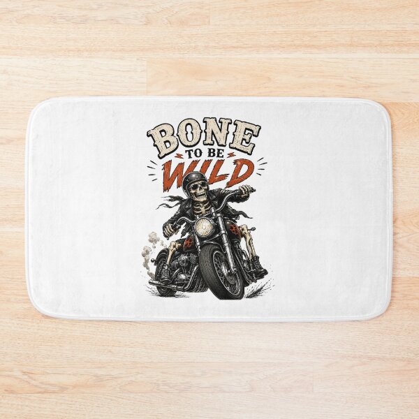 Item preview, Bone to Be Wild Biker Graphic designed and sold by Side Quest Co..