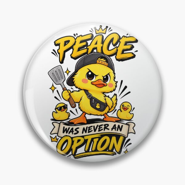 Item preview, Cute Duckling Peace Was Never An Option Funny Kawaii Cooking Spatula Duck Humor designed and sold by LuxeBuzz.