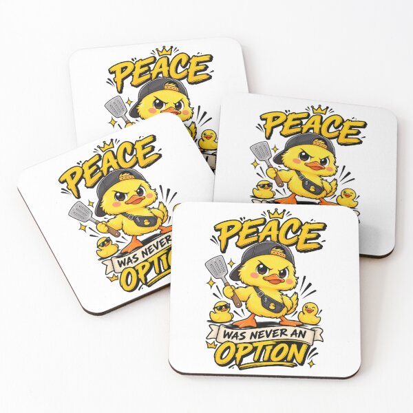 Item preview, Cute Duckling Peace Was Never An Option Funny Kawaii Cooking Spatula Duck Humor designed and sold by LuxeBuzz.